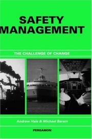 Cover of: Safety management: the challenge of change