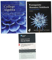 Cover of: College Algebra with Corequisite Resource Notebook Plus MyLab Revision with Corequisite Support -- 24-Month Access Card Package