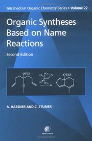Cover of: Organic syntheses based on name reactions by Alfred Hassner