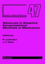 Cover of: Advances in Adaptive Computational Methods in Mechanics (Studies in Applied Mechanics)