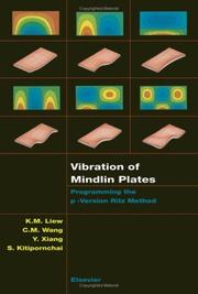 Cover of: Vibration of Mindlin plates by K.M. Liew ... [et al.].