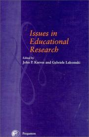 Cover of: Issues in educational research