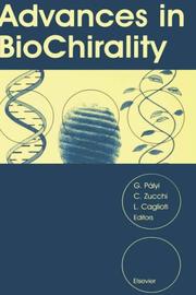 Cover of: Advances in Biochirality