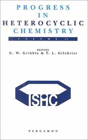 Cover of: Progress in Heterocyclic Chemistry, Volume 11 (Progress in Heterocyclic Chemistry)