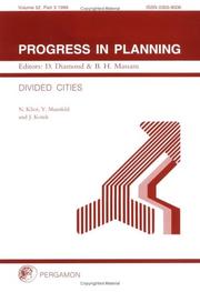 Cover of: Divided Cities (Progress in Planning)