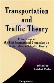 Cover of: Transportation and Traffic Theory by A. Ceder
