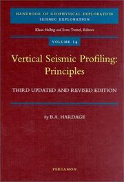 Cover of: Vertical seismic profiling: principles