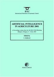 Artificial Intelligence in Agriculture 2001 by I. Farkas