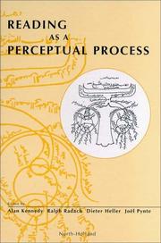 Cover of: Reading as a Perceptual Process