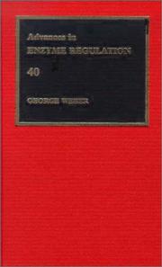 Proceedings of the Fortieth International Symposium on Regulationof Enzyme Activity and Synthesis in Normal and Neoplastic Tissuesheld at Indiana University School of Medicine, Indianapolis, Indiana, October 4-5, 1999 by G. Weber