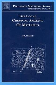 Cover of: The local chemical analysis of materials