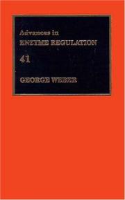 Cover of: Advances in Enzyme Regulation, Volume 41 (Advances in Enzyme Regulation)