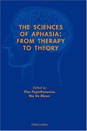 Cover of: The sciences of aphasia | 