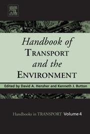 Cover of: Handbook of Transport and the Environment (Handbooks in Transport) by 