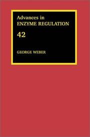 Advances in Enzyme Regulation by G. Weber
