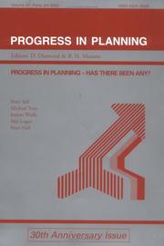 Cover of: Progress in Planning