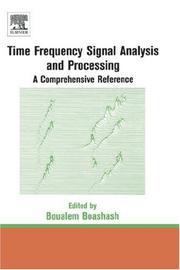Cover of: Time Frequency Analysis by Boualem Boashash