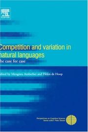 Cover of: Competition and Variation in Natural Languages by 