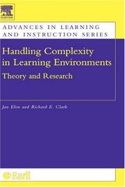 Cover of: Handling Complexity in Learning Environments: Theory and Research (Advances in Learning and Instruction)