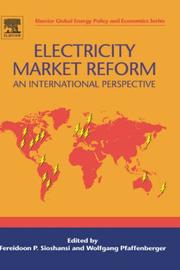 Cover of: Electricity Market Reform: An International Perspective (Elsevier Global Energy Policy and Economics Series) (Elsevier Global Energy Policy and Economics Series)