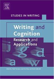 Cover of: Writing and Cognition, Volume 4 | 
