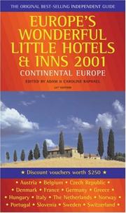 Cover of: The Good Hotel Guide 2001: Continental Europe (Good Hotel Guide: Europe) by 