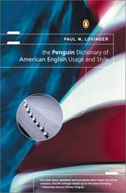 Cover of: The Penguin Dictionary of American English Usage and Style