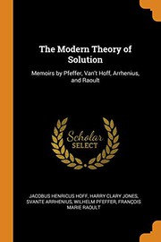 Cover of: The Modern Theory of Solution