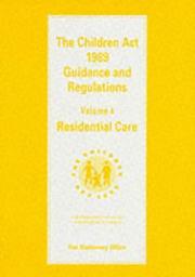 Cover of: Residential Care: Guidance & Regulations (Residential Care)