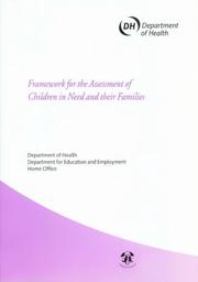 Cover of: Framework for the Assessment of Children in Need and Their Families (Framework for the Assessment of Children in Need & Their Families)