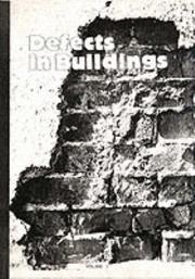 Cover of: Defects in buildings