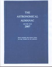 Cover of: The Astronomical Almanac for the Year 2007 by 