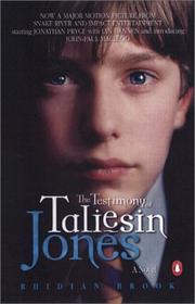 Cover of: The testimony of Taliesin Jones by Rhidian Brook