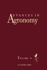 Cover of: Advances in Agronomy, Volume 64 (Advances in Agronomy) | Donald L. Sparks
