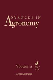 Advances in Agronomy, Volume 72 (Advances in Agronomy) by Donald L. Sparks