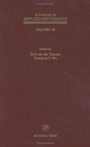 Cover of: Advances in Applied Mechanics Volume 34 (Advances in Applied Mechanics)