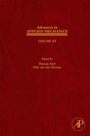 Cover of: Advances in Applied Mechanics, Volume 41 (Advances in Applied Mechanics)