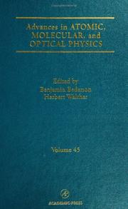 Cover of: Advances in Atomic, Molecular, and Optical Physics, Volume 45 (Advances in Atomic, Molecular and Optical Physics)