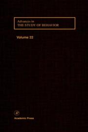 Cover of: Advances in the Study of Behavior, Volume 22