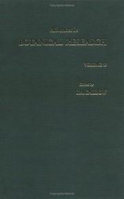 Cover of: Advances in Botanical Research, Volume 13: Volume 13 (Advances in Botanical Research)