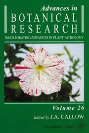 Cover of: Advances in Botanical Research by J. A. Callow