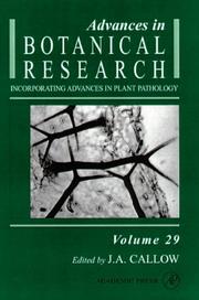 Cover of: Advances in Botanical Research, Volume 29 (Advances in Botanical Research)
