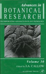 Cover of: Advances in Botanical Research, Volume 30 (Advances in Botanical Research)