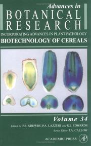 Cover of: Biotechnology of Cereals (Advances in Botanical Research, Volume 34) (Advances in Botanical Research) by 