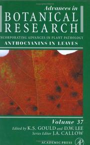 Cover of: Anthocyanins in Leaves (Advances in Botanical Research, Volume 37) (Advances in Botanical Research)