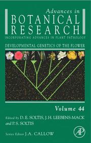 Cover of: Developmental Genetics of the Flower, Volume 44 by 