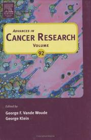 Cover of: Advances in Cancer Research, Volume 92 (Advances in Cancer Research) by George F. Vande Woude, George Klein