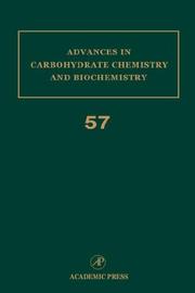 Cover of: Advances in Carbohydrate Chemistry and Biochemistry, Volume 50 (Advances in Ccarbohydrate Chemistry and Biochemistry)