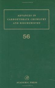 Cover of: Advances in Carbohydrate Chemistry and Biochemistry, Volume 56 (Advances in Ccarbohydrate Chemistry and Biochemistry)