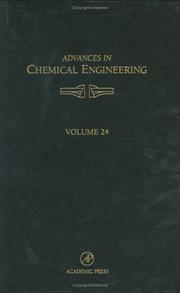 Cover of: Advances in Chemical Engineering, Volume 24 (Advances in Chemical Engineering)